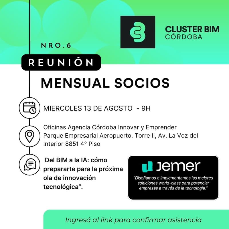 Cover Image for Reunión mensual de socios Cluster BIM