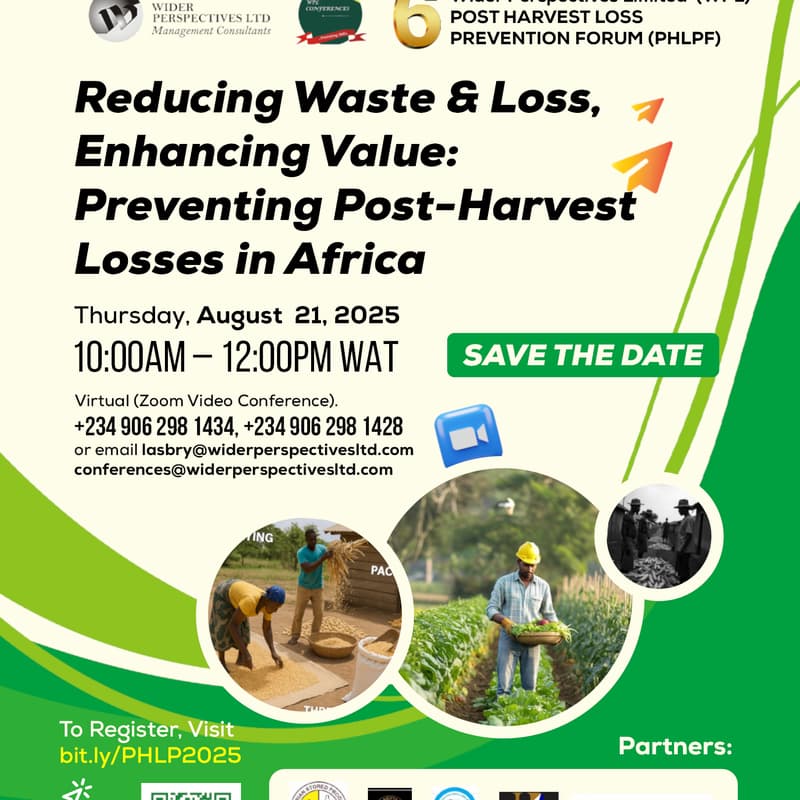 Cover Image for 6TH WPL Post-Harvest Loss Prevention Forum