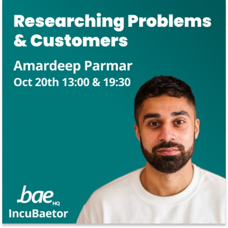 Cover Image for Researching Problems & Customers Workshop (Evening)
