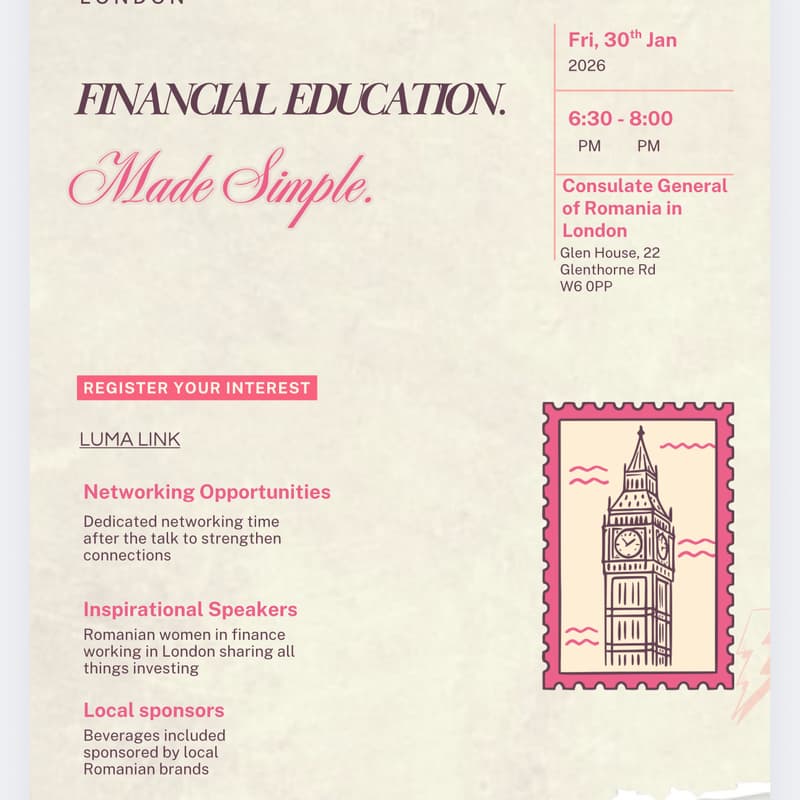 Cover Image for Financial Education Made Simple - FeminEast UK (Romanian Event)