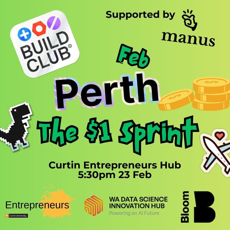 Cover Image for Build Club Perth x Manus: The $1 Sprint Challenge