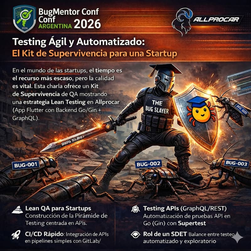 Cover Image for BugMentor Conf Argentina 2026: Testing Ágil y Automatizado
