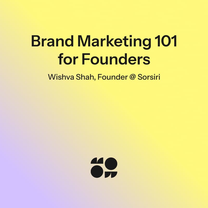 Cover Image for Brand Marketing 101 for Founders