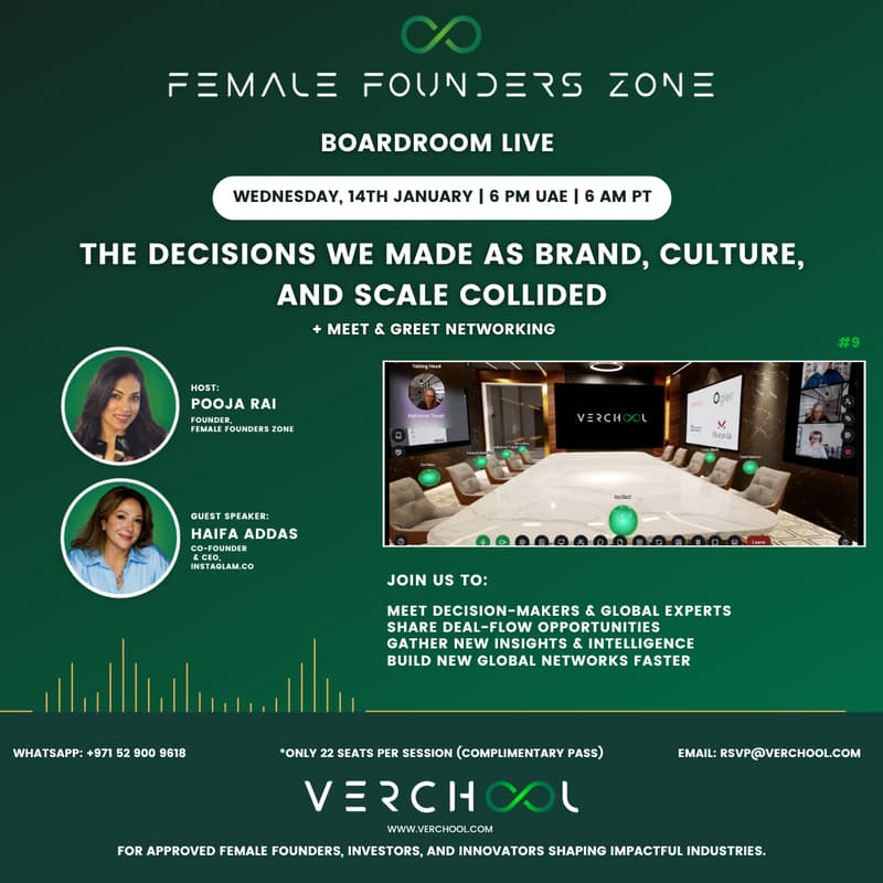 Cover Image for Female Founders Zone - Boardroom Live #9 | The Decisions We Made as Brand, Culture, and Scale Collided