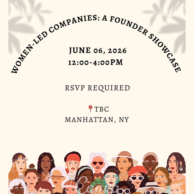 Cover Image for Women-Led Companies: A Founder Showcase, NY Tech Week Edition