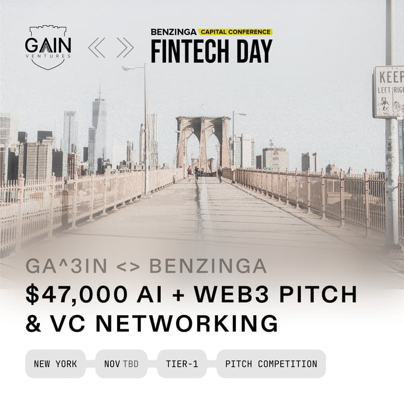 Cover Image for 🎙 #43 | $47,000* Pitch by Ga^3in VC x Boosty Labs at Benzinga