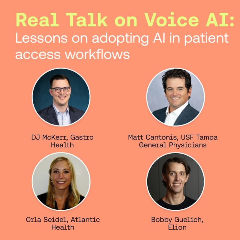 Cover Image for Real Talk on Voice AI: Lessons on adopting AI in patient access workflows