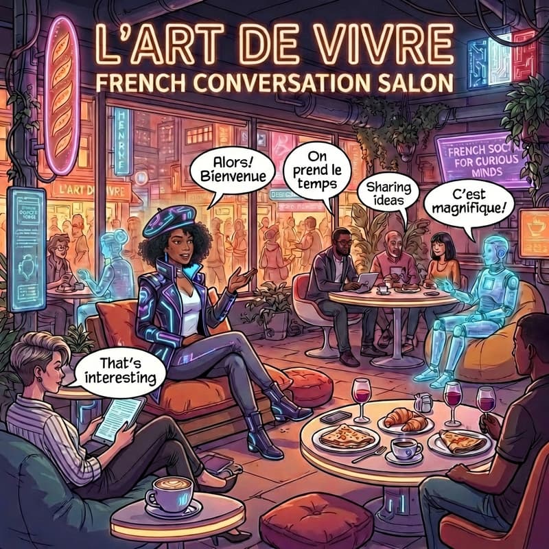 Cover Image for More Than Crêpes & Wine  | A bilingual café evening - Open Registration (16th Floor)