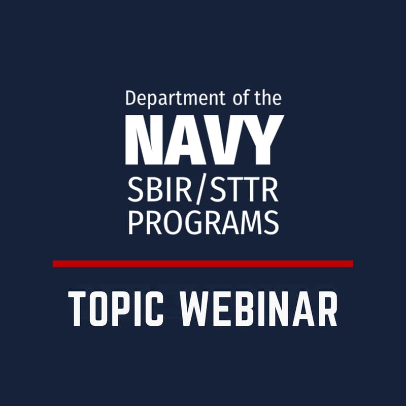 Cover Image for 2026 Navy SBIR CSO Release 1 – Open Topic Webinar