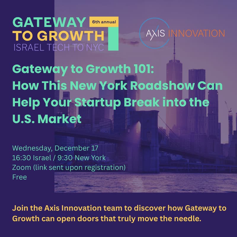 Cover Image for Gateway to Growth 101: How This New York Roadshow Can Help Your Startup Break into the U.S. Market