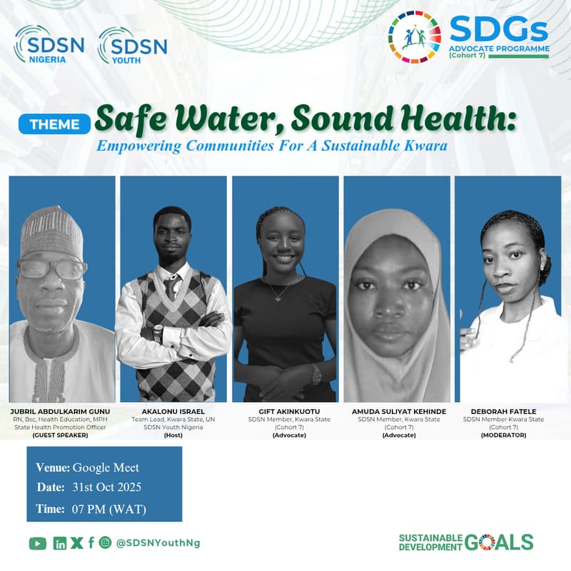 Cover Image for Safe Water, Sound Health: Empowering Communities for a Sustainable Kwara