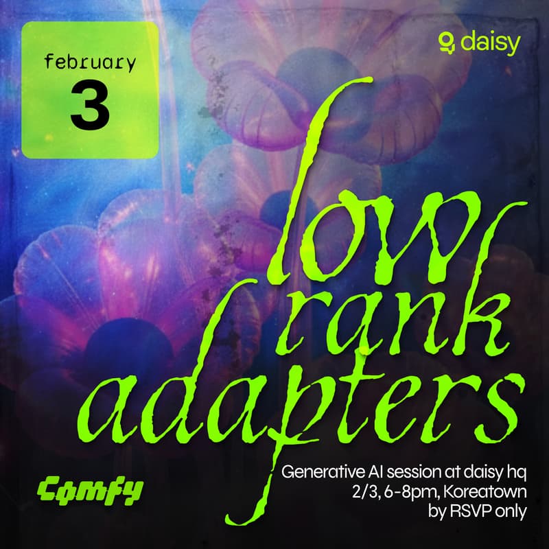 Cover Image for low rank adapters: ComfyUI & Chill