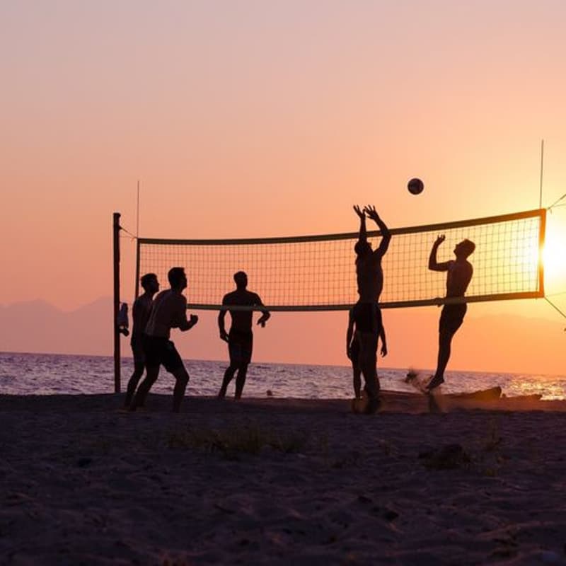 Cover Image for Beach Volleyball at Sunset