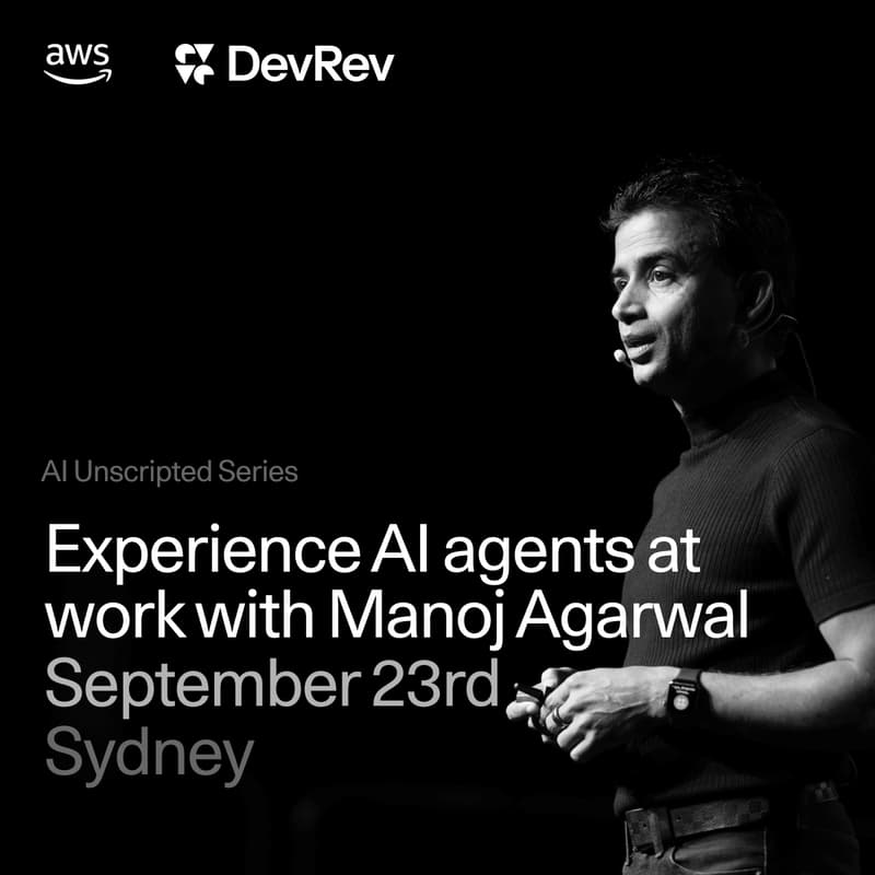 Cover Image for AI Unscripted Series: Experience AI agents at work with Manoj Agarwal