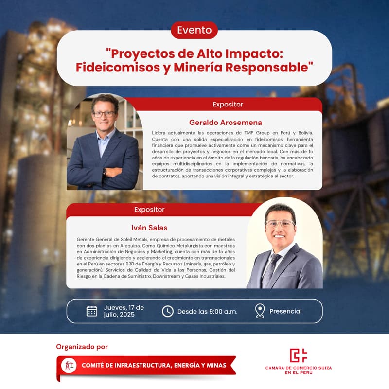Cover Image for Evento "Proyectos de Alto Impacto: Fideicomisos y Minería Responsable"