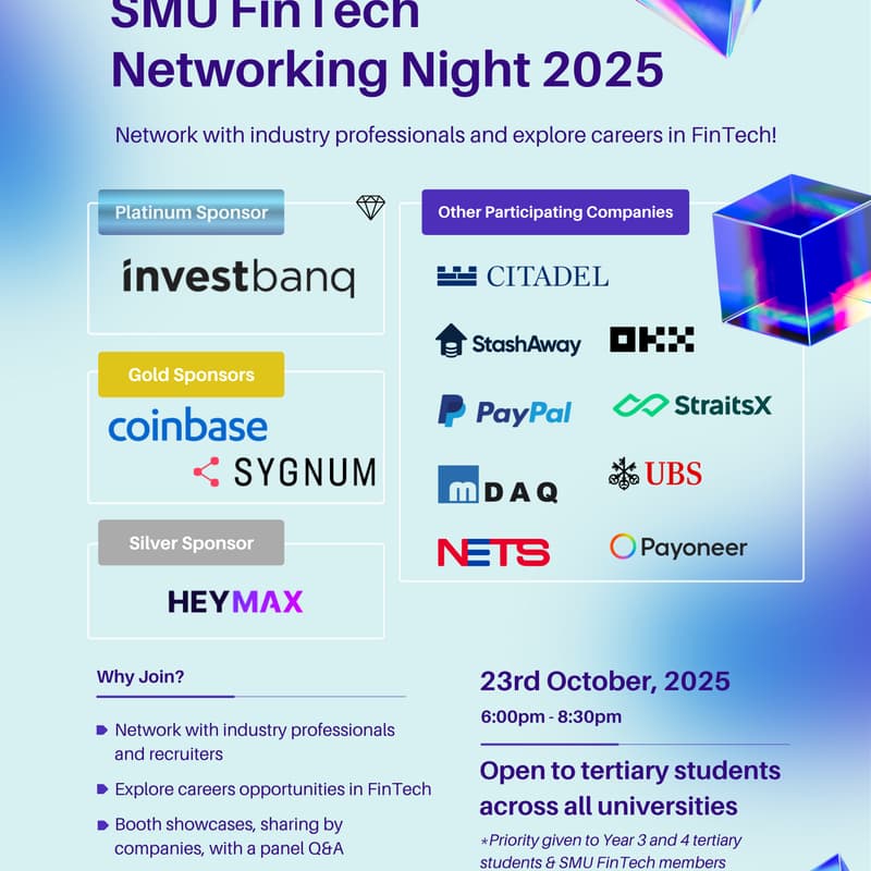 Cover Image for SMU FinTech Networking Night 2025