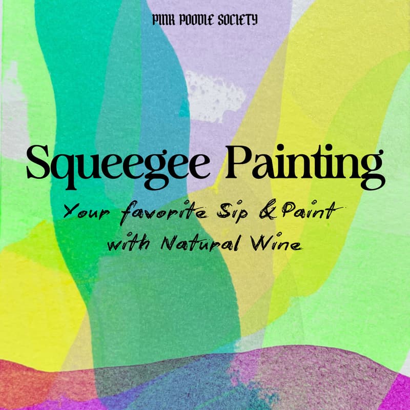 Cover Image for Amsterdam | Squeegee Painting & Natural Wine: A relaxing paint & sip at an artist's studio