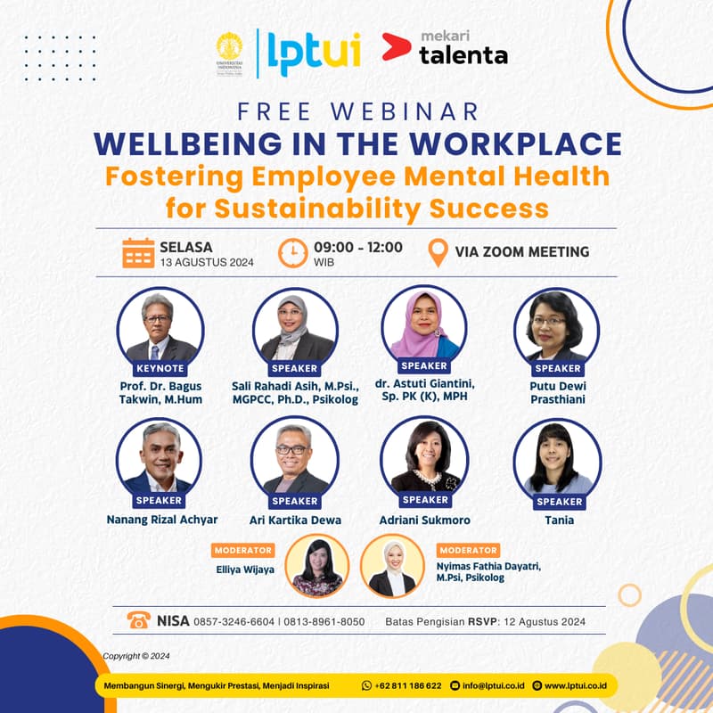 Cover Image for Free Webinar: Wellbeing in the Workplace, Fostering Employee Mental Health for Sustainability Success