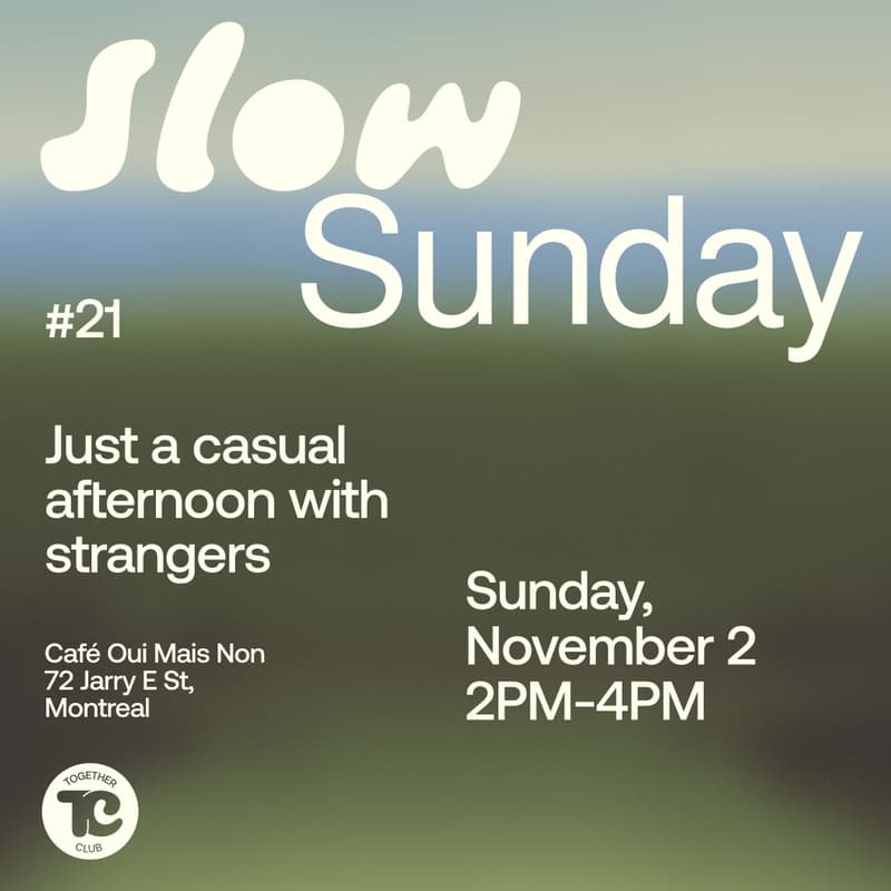 Cover Image for Slow Sunday no. 21 - Café Oui Mais Non