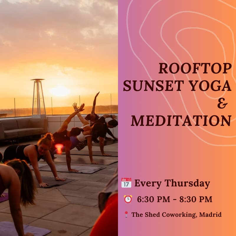 Cover Image for Sunset Rooftop Yoga & Meditation by MindFitters Community