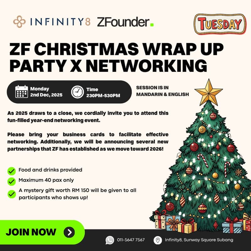 Cover Image for ZF's Christmas wrap up party x Networking
