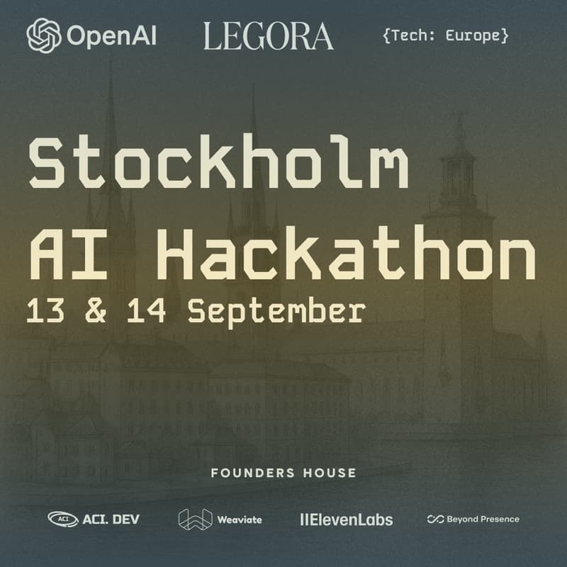 Cover Image for 🇸🇪 {Tech: Europe} Stockholm AI Hackathon