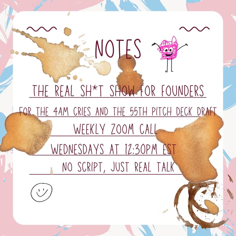 Cover Image for The Real Sh*t Show For Founders With Special Guest Sarah Benowich, Senior Counsel, Pearl Cohen Law Firm