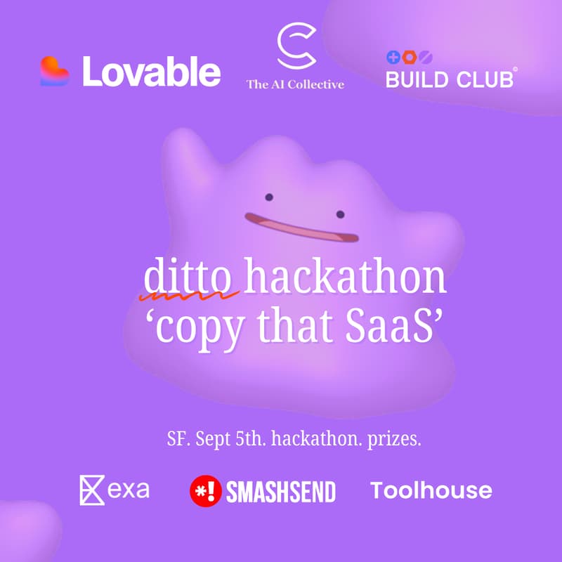 Cover Image for Ditto Hackathon: Lovable in SF