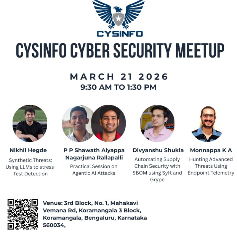 Cover Image for Cysinfo Cyber Security Meetup