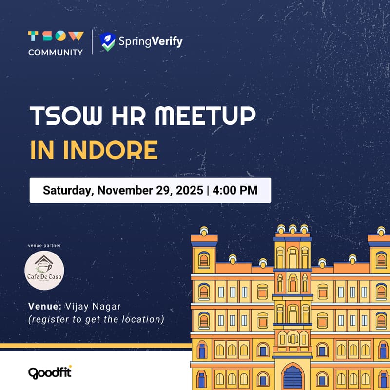 Cover Image for TSOW HR Meetup in Indore