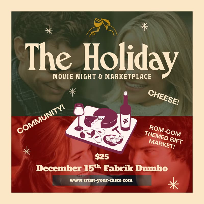 Cover Image for "The Holiday" Movie Night + Marketplace