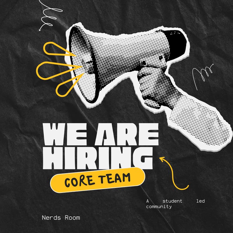 Cover Image for Nerds Room Core Team Hiring