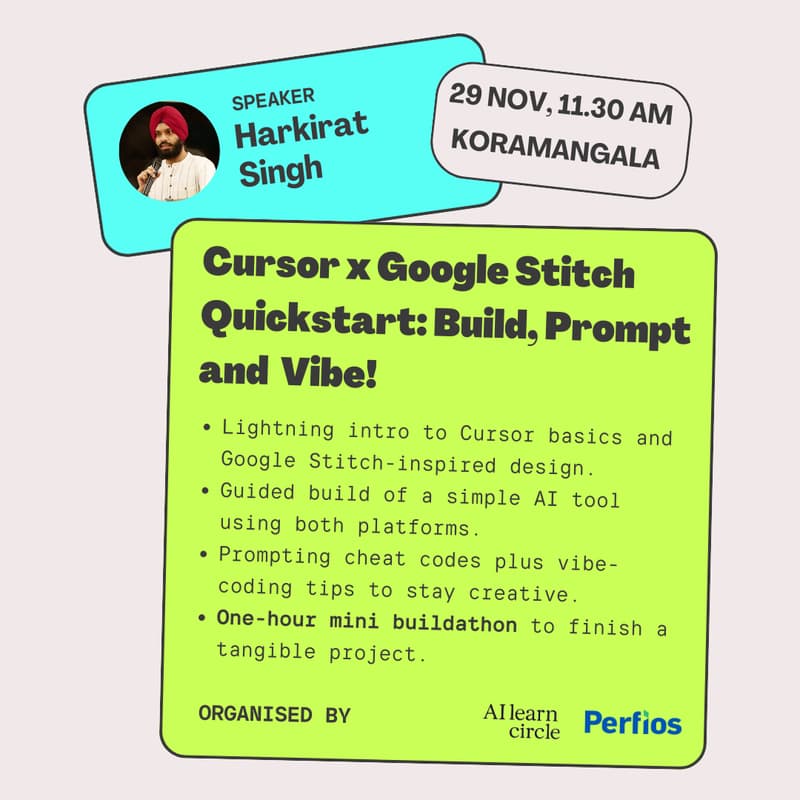 Cover Image for Cursor x Google Stitch Quickstart: Build, Prompt and Vibe!