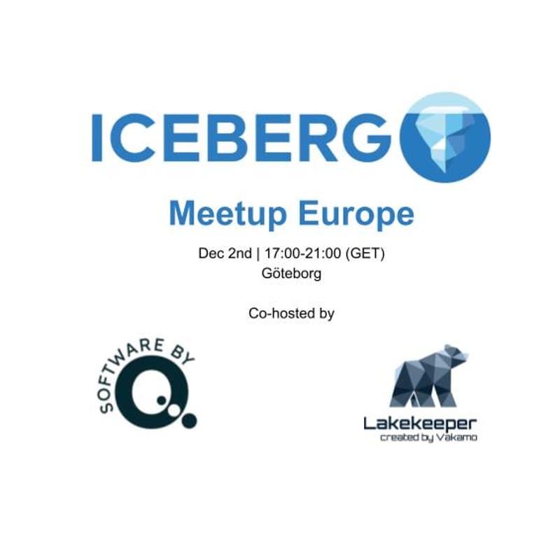 Cover Image for Apache Iceberg™ Europe Community Meetup - Dec 2025 Göteborg Edition