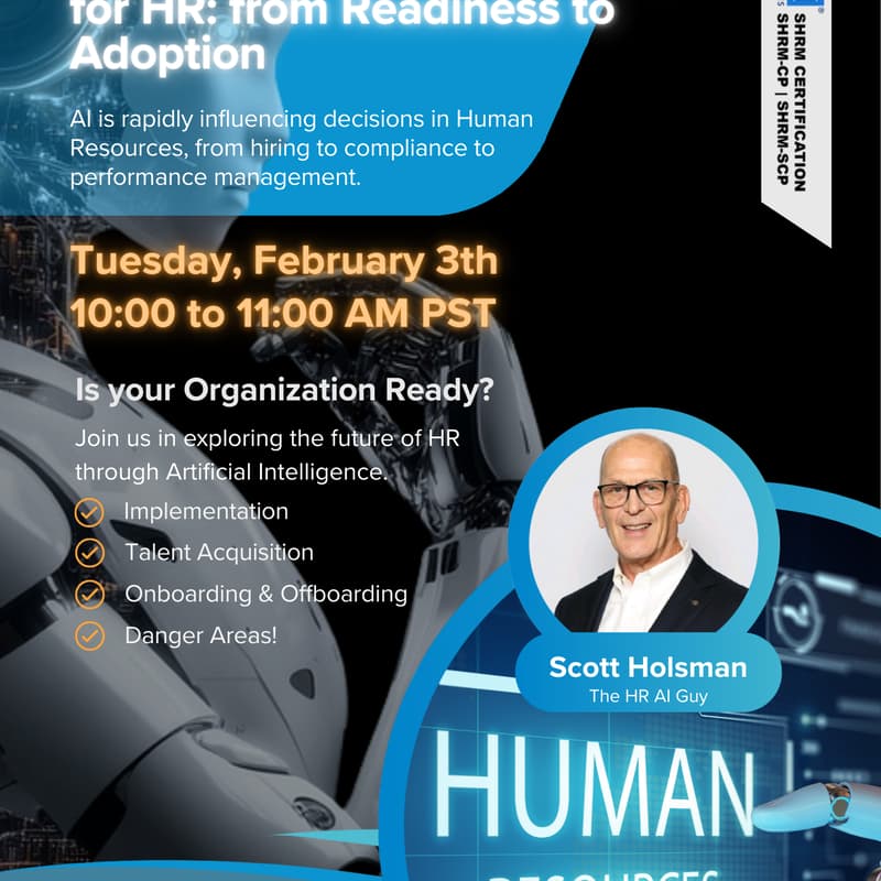 Cover Image for AI Implementation Blueprint for HR: From Readiness to Adoption