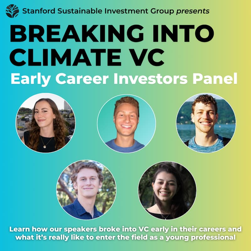 Cover Image for Breaking into Climate VC: Early Career Investors Panel