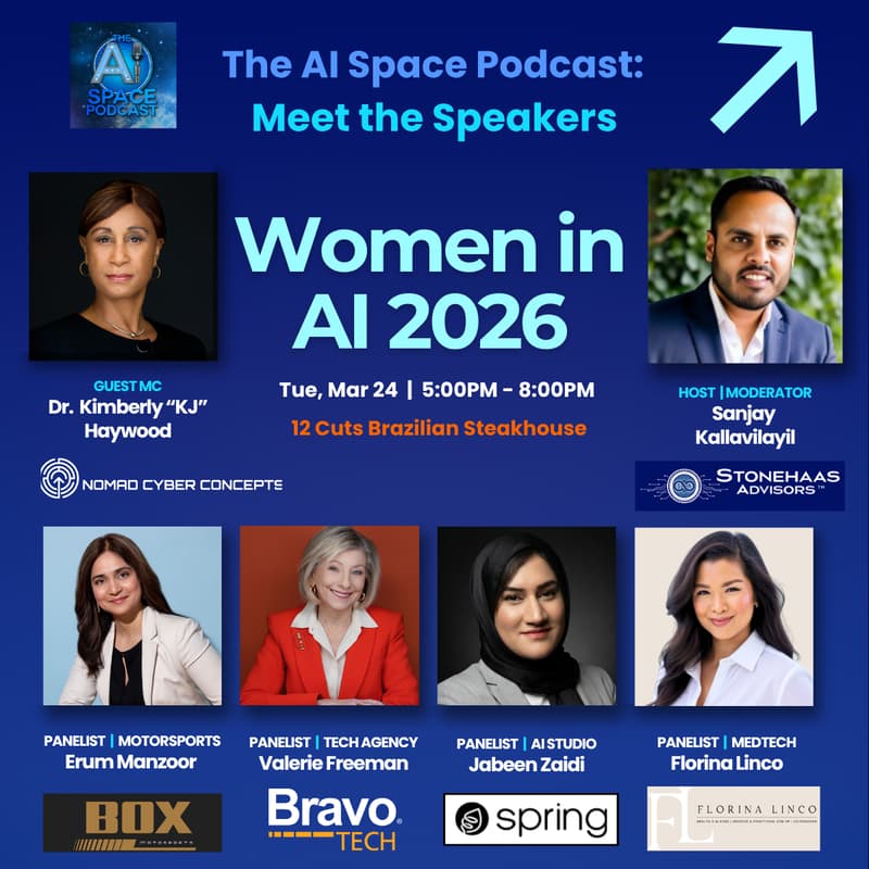 Cover Image for The AI Space Podcast | Women in AI 2026 | Networking + Panel Discussion