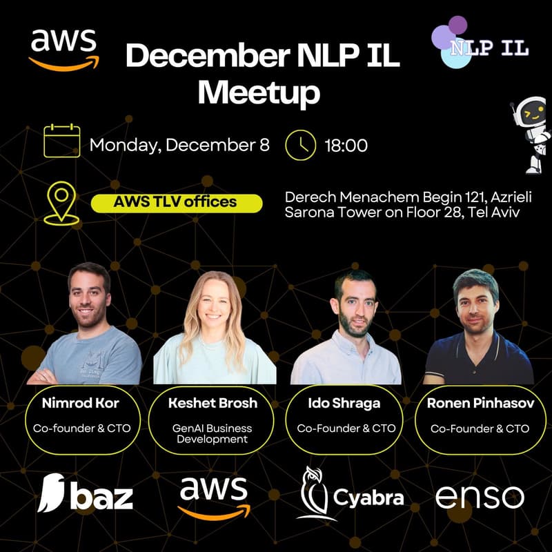 Cover Image for AGENT MODE: NLP IL x AWS - December 2025 Meetup