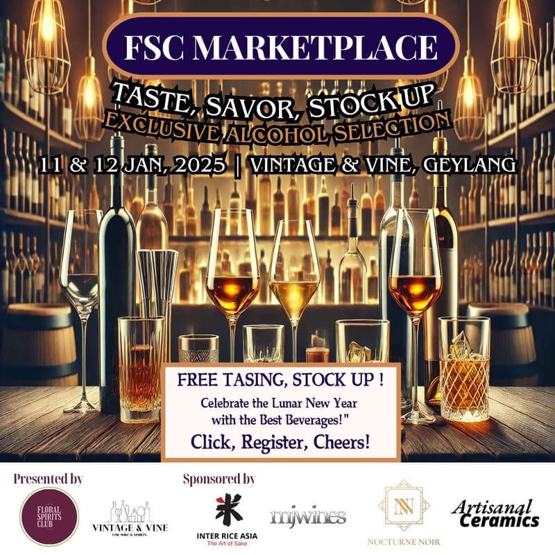 Cover Image for Free Tasting Marketplace - A Celebration of Wines, Spirits & Sake