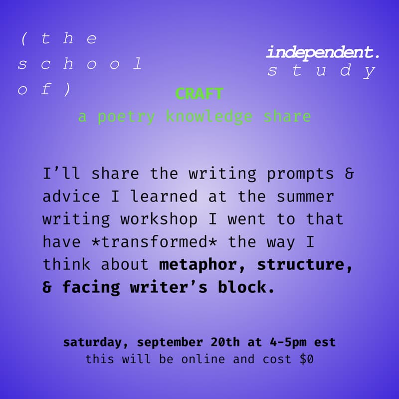 Cover Image for CRAFT: a poetry knowledge share