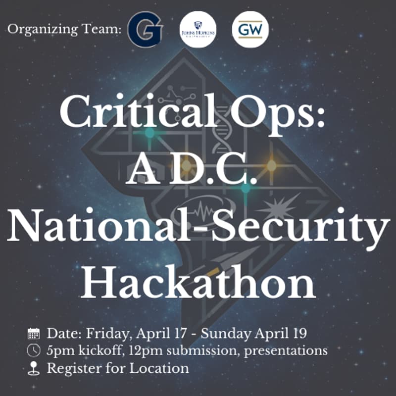 Cover Image for Critical Ops: A DC National Security Hackathon