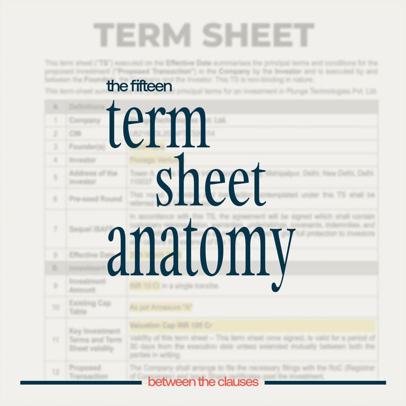 Cover Image for Term-sheet Anatomy