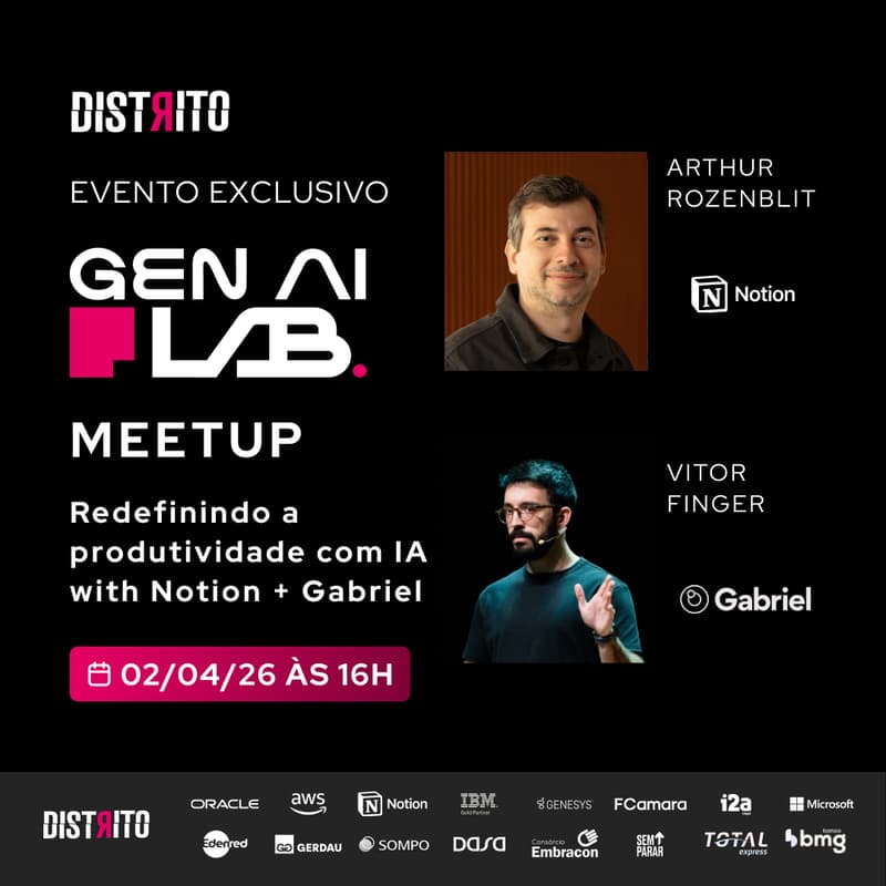 Cover Image for Meetup: Redefinindo a produtividade com IA with Notion + Gabriel