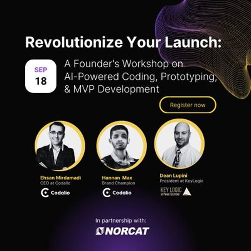Cover Image for Revolutionize Your Launch: A Founder's Workshop on AI-Powered Coding, Prototyping, and MVP Development
