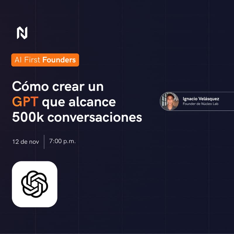 Cover Image for Cómo crear un GPT que alcance 500k conversaciones