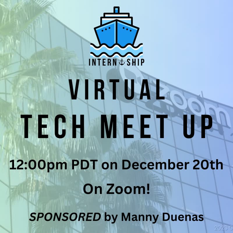 Cover Image for Inter Ship Virtual Tech Meet Up