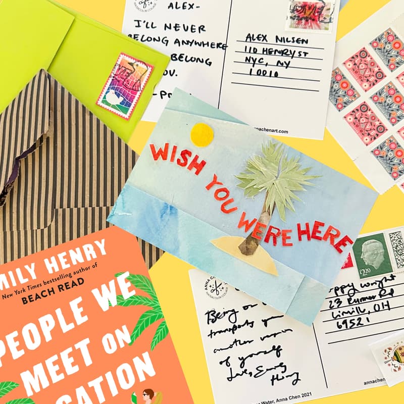 Cover Image for Book Club: Watercolor Collage Postcards (People We Meet On Vacation) - Led By Anna Chen