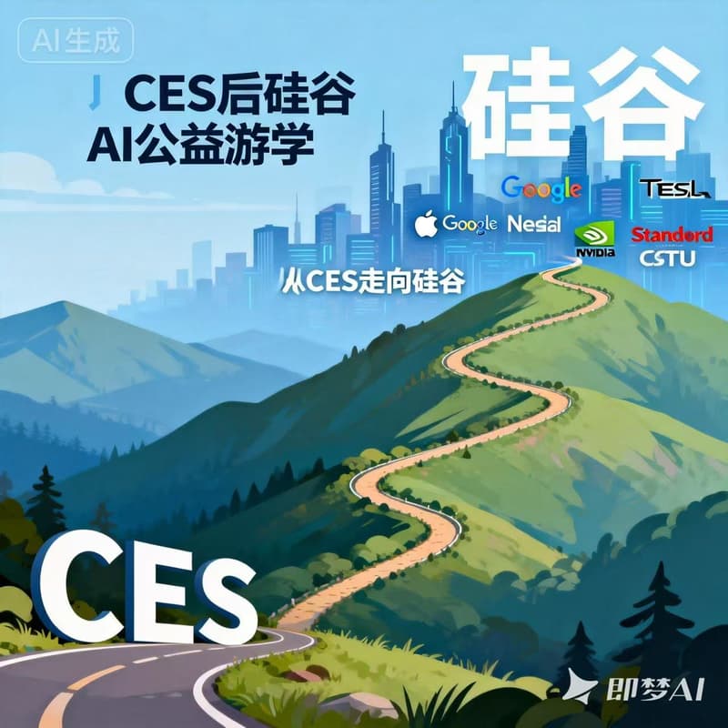 CES之后去哪?硅谷AI公益游学(免费) 的封面图片