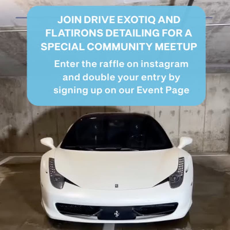 Cover Image for Drive Exotiq Community. Cars, Coffee & Drive