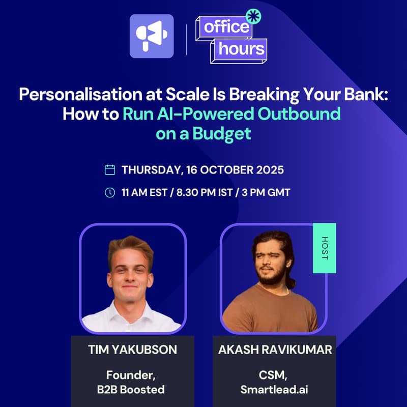 Cover Image for Personalisation at Scale Is Breaking Your Bank: How to Run AI-Powered Outbound on a Budget